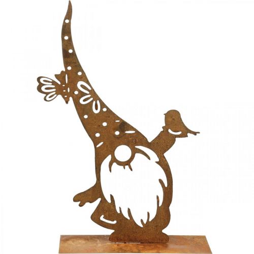 Floristik24 Patina decorative gnome metal decoration stand H39cm