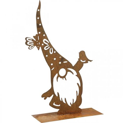 Floristik24 Patina decorative gnome metal decoration stand H39cm
