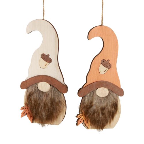 Product Gnome Pendant Wooden Decoration Autumn Gnome 21×10.5cm 4 pcs