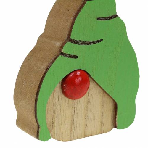 Product Gnome Wood 6.5x9cm 10 pcs assorted