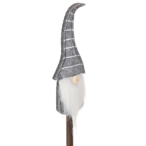 Gnome decorative figure with striped hat on wooden stick, 46cm, 6 pieces | Floristik24.ie