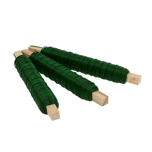 Floristik24 Winding wire painted green 0.70mm 2.5kg