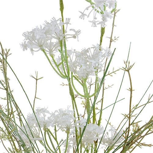 Floristik24 Garden flowers white L50cm 3pcs