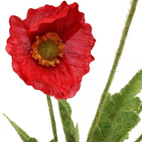 Floristik24 Artificial poppy red flower with 4 poppy flowers H60cm