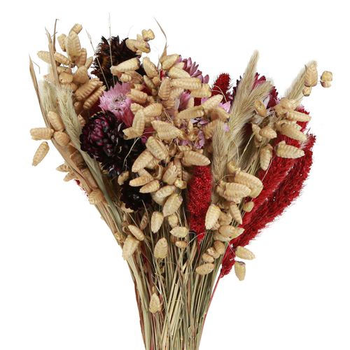 Wildflower bouquet Dried flower bouquet Natural Pink Red 30cm