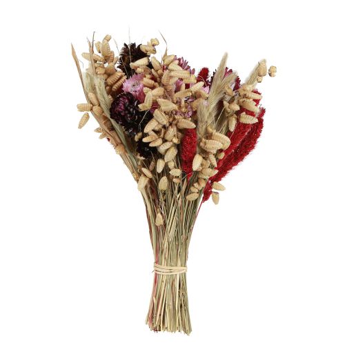 Product Wildflower bouquet Dried flower bouquet Natural Pink Red 30cm
