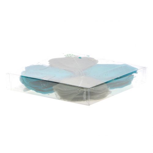 Floristik24 Willow leaves skeletonized grey, turquoise 200 pcs