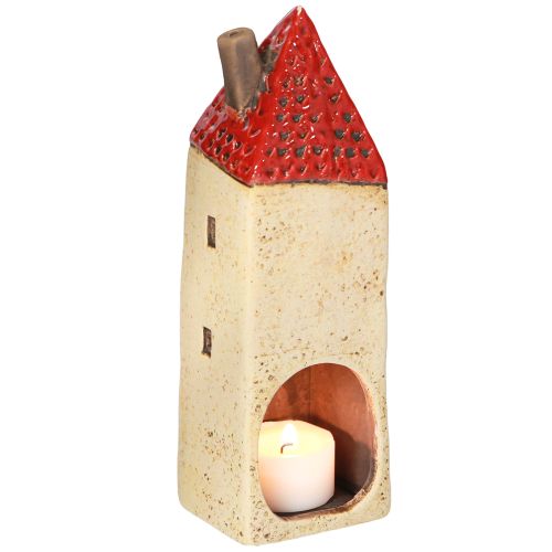 Floristik24 Ceramic House Night Light Autumn Decor H18/18.5cm 2 pcs