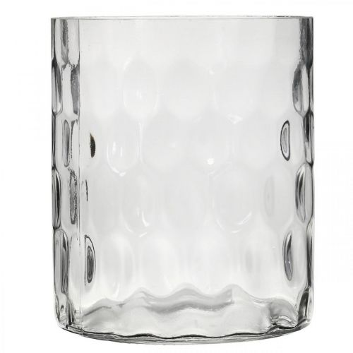 Product Lantern glass, flower vase, glass vase round Ø11.5cm H13.5cm
