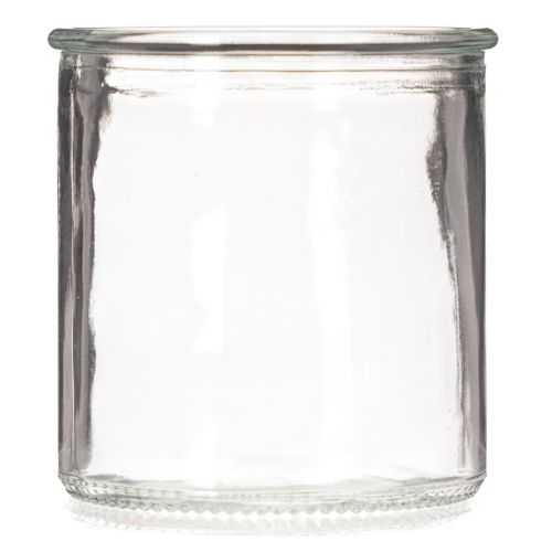 Round glass votive candle holder, clear glass, 8cm, 3 pieces | Floristik24.ie