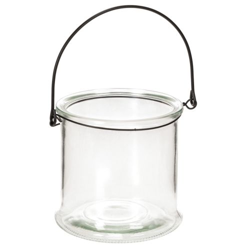 Glass hanging lantern Ø12cm H12.5cm 2pcs buy online | Floristik24.ie