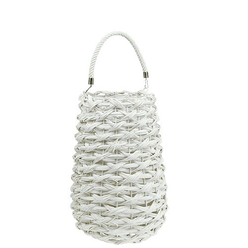 Floristik24 Hurricane basket Ø18cm H43cm white