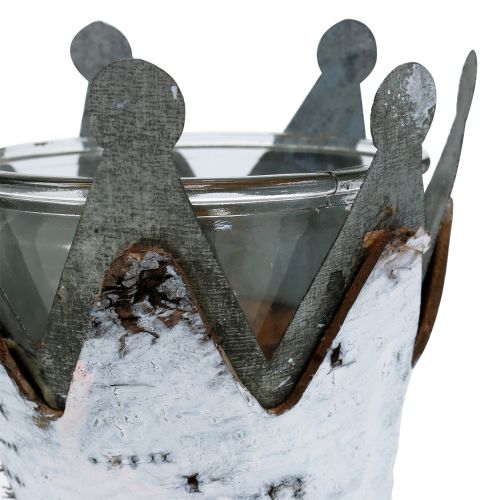 Floristik24 Lantern crown with birch Ø11cm H11.5cm 1p
