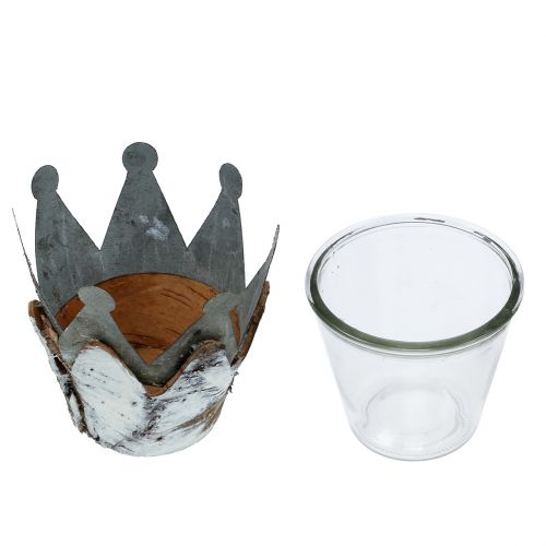 Floristik24 Lantern crown with birch Ø11cm H11.5cm 1p