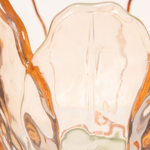 Product Tulip-shaped glass tealight holder, vintage style, romantic home decoration, 20cm