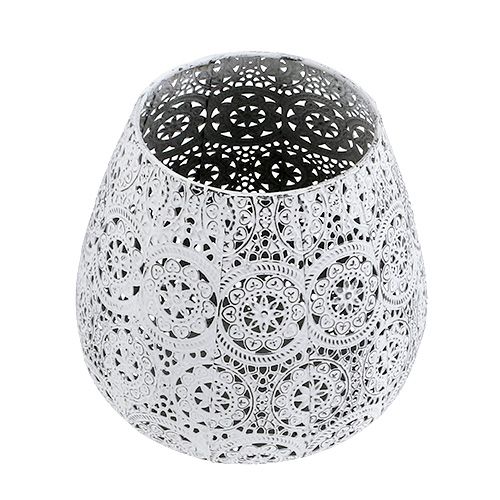 Floristik24 Lantern white Ø19cm H18.5cm