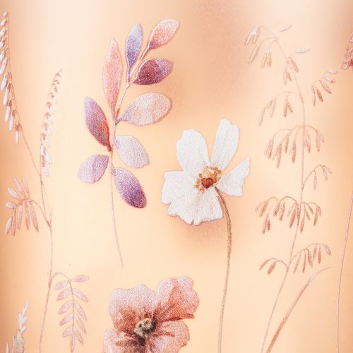 Product Glass tealight holder with floral motif for cozy moments in the home, 18cm