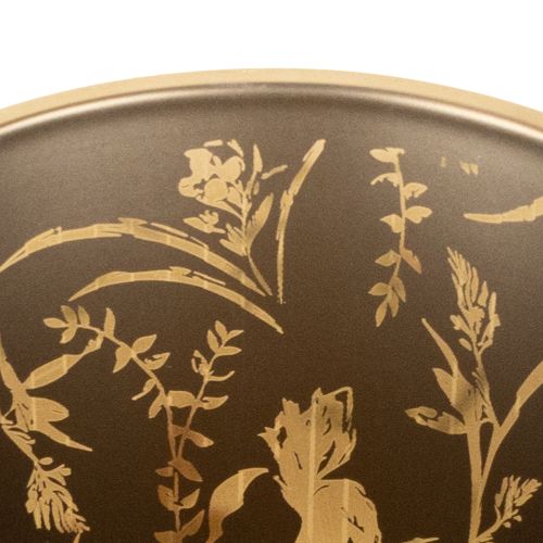 Product Decorative glass lantern with floral motif for atmospheric home accents, 8cm, 4 pieces.