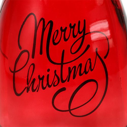 Floristik24 Lantern with lighting red Ø12cm H14.5cm