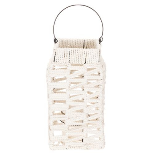 Hanging lantern, summer decoration, lantern, macramé H35.5cm W19cm | Floristik24.ie
