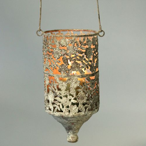 Floristik24 Hanging thread light antique metal Ø10cm H21cm 2pcs