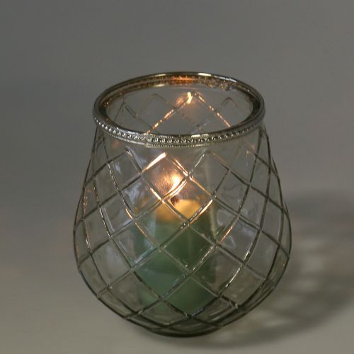 Floristik24 Lantern antique diamond Ø13cm H14cm