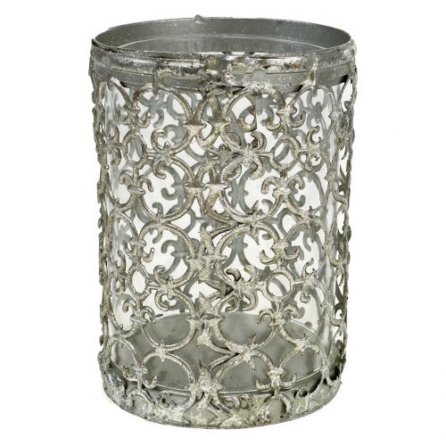 Product Lantern antique silver Ø10.5cm H14.5cm 1pc
