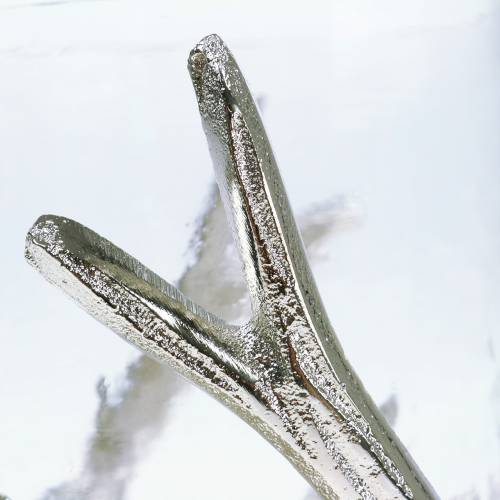 Product Lantern antler silver Ø16cm H11cm