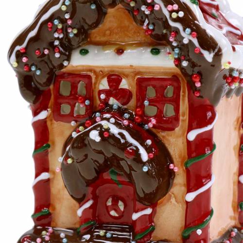 Floristik24 Lantern Knusperhaus Bisquit, brown H16cm