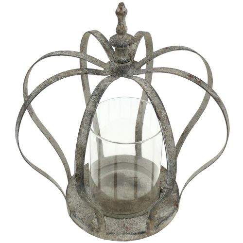 Floristik24 Lantern crown antique Ø20cm H23cm