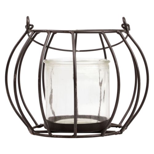 Floristik24 Garden lantern metal black lantern for hanging Ø16.5cm