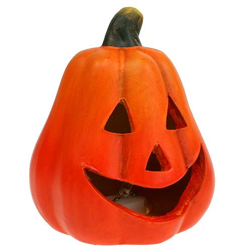 Floristik24 Lanterns pumpkin with LED orange 10cm 4pcs