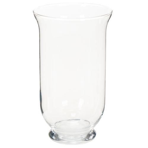 Product Glass candle holder/vase for atmospheric interior design with classic elegance, 25cm