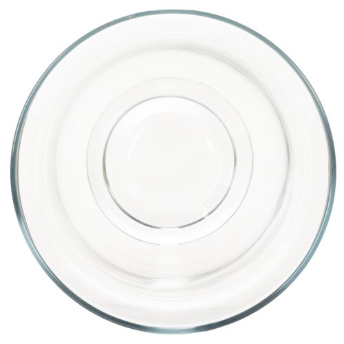 Glass candle holder/vase for atmospheric interior design with classic elegance, 25cm | Floristik24.ie