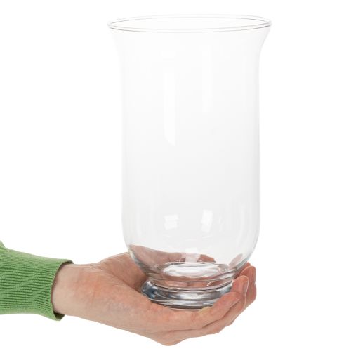 Glass candle holder/vase for atmospheric interior design with classic elegance, 25cm | Floristik24.ie