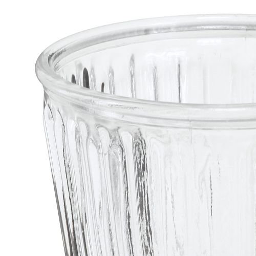 Product Lantern glass trophy fluted glass decoration Ø11.5cm H15cm