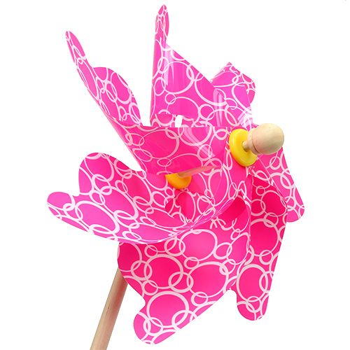 Floristik24 Windmill Ø42cm pink L110cm