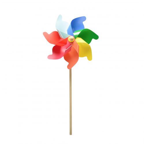 Floristik24 Wind turbine decoration windmill on stick summer decoration Ø30.5cm H74cm
