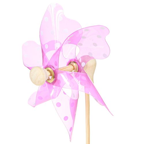 Floristik24 Windmill with Dots Windmill on Stick Colorful Ø8.5cm 12 pcs