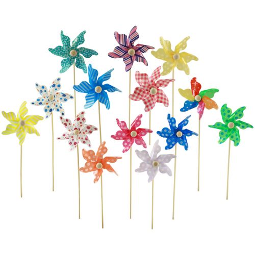 Floristik24 Wind turbine garden decoration windmill garden stake Ø8.5cm 20 pcs