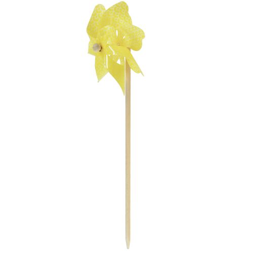 Floristik24 Pinwheel Pink Yellow Green Windmill Balcony Decoration Ø15cm 3pcs