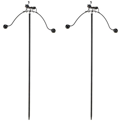 Product Wind chime ant decoration garden stake metal 66cm 2pcs