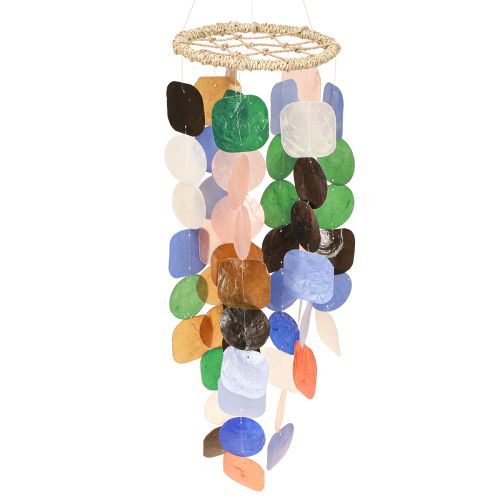 Floristik24 Wind chime Capiz shells Maritime decoration hanger Ø14.5cm 55cm