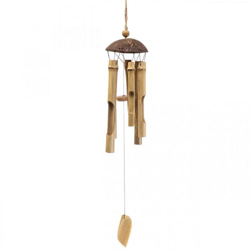 Floristik24 Wind chime bamboo decoration for hanging balcony Ø10cm H28cm