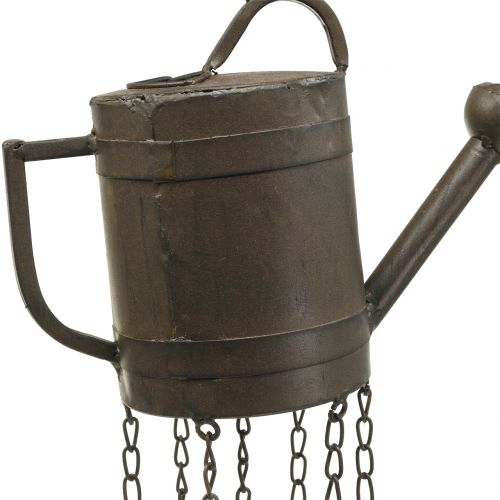 Product Wind chimes watering can for hanging dark brown 80cm