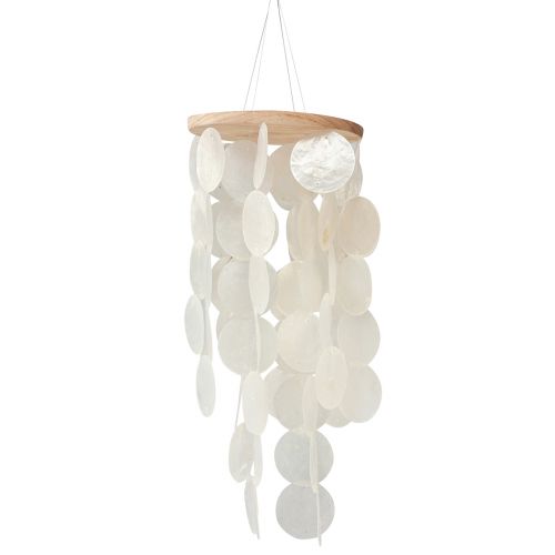 Product Wind chime Capiz shells mother of pearl natural L50cm