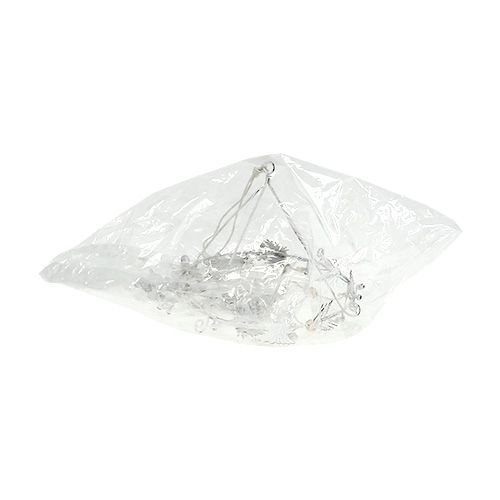 Floristik24 Christmas wind chime made of metal white Ø17cm