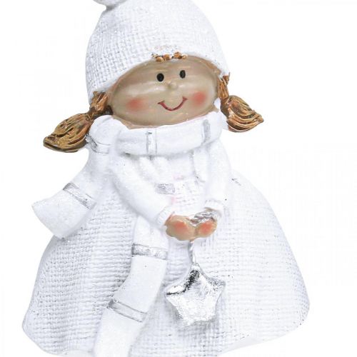 Floristik24 Winter children figures Christmas winter decoration H17cm set of 2