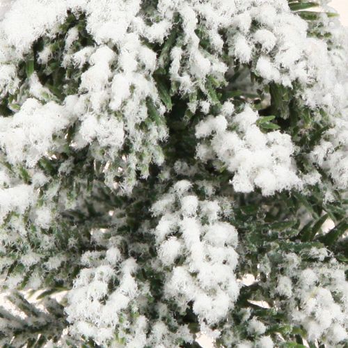 Floristik24 Winter decoration Christmas tree in green white Ø7cm H14cm 4pcs