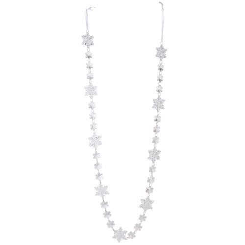 Product Winter Garland Ice Crystals Clear Silver White L150cm 2 Pcs